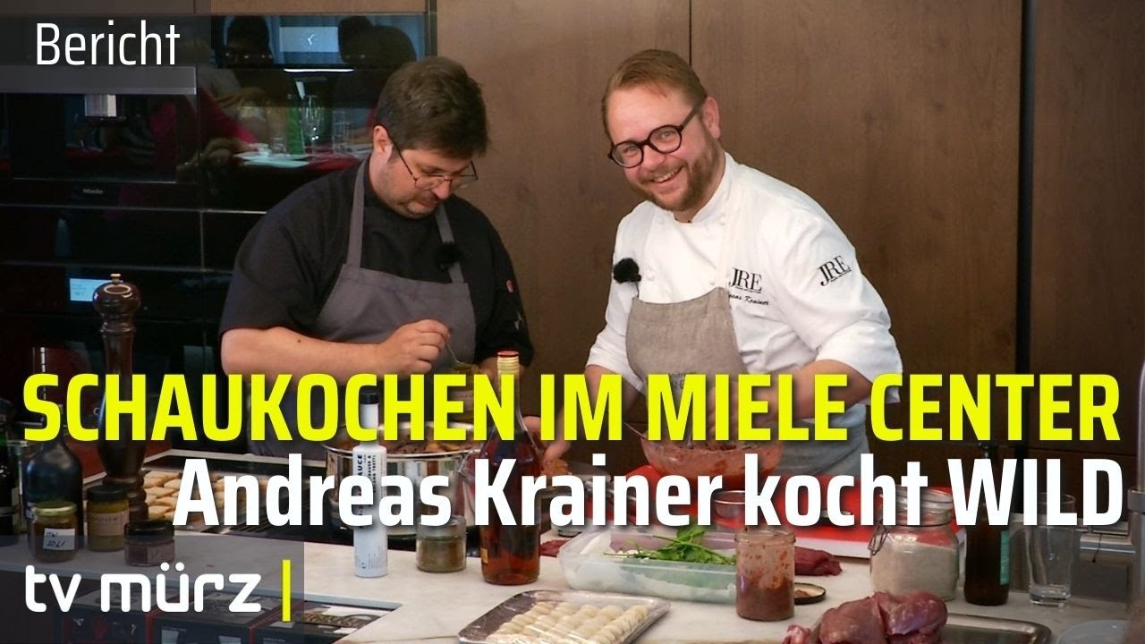 Schaukochen im Miele Center: Andreas Krainer kocht WILD