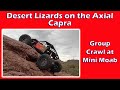 Desert Lizards on the Axial Capra: Group Crawl at Mini Moab