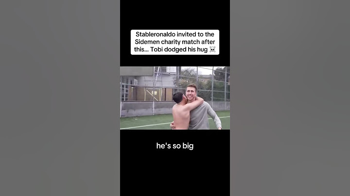 Stableronaldo invited to the Sidemen charity match after this…Tobi dodged his hug ☠️#funny #sidemen