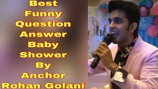 Best Funny Question Answer Baby Shower Game |Best  Emcee | Hosting By Anchor Rohan Golani |at Mumbai