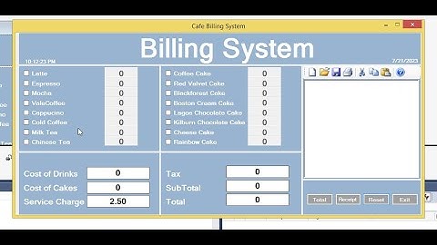 Simple Billing System in C#
