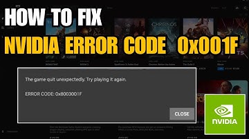 Fix NVIDIA Error Code 0x001F || Step-by-Step Solutions