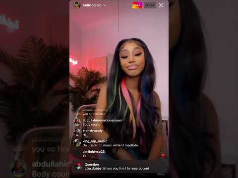 Ladiiscorpio ig live pt 2 - YouTube