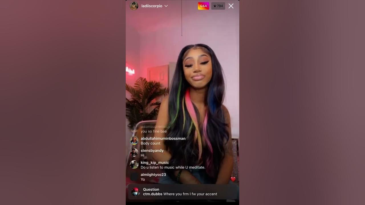 Ladiiscorpio ig live pt 2 - YouTube