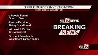 Three people found shot to death inside Burlington apartment