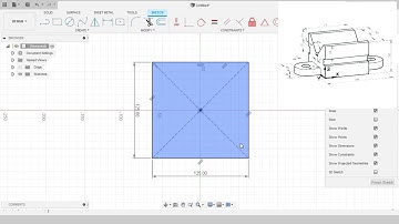 CAD - Autodesk Fusion 360 time-lapse  practice - solid parts modeling