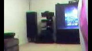 kenny doing backflips off chair