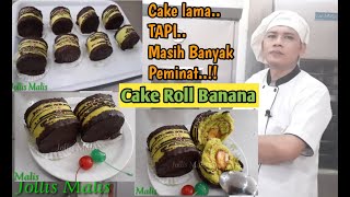 Cake roll banana | untuk ide jualan atow varian jualan baru | Jollis Malis