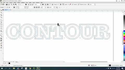 Corel Draw Tips & Tricks Contour Tool 2018 and down VS 2019