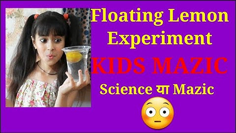Floating Lemon Experiment || Science Experiment|| Density Experiment