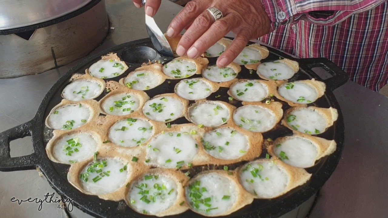 ดูทำขนมครกเพลินๆ (Mortar-toasted pastry) | Everything4U