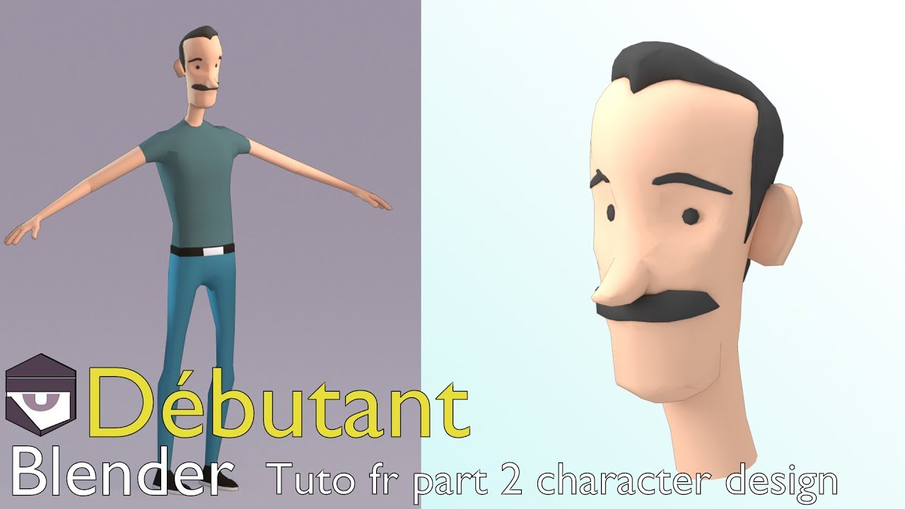 Tuto fr Blender part 2 character design - YouTube