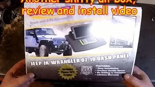 (07-10) Jeep JK JKU Wrangler Dash kit, Daystar KJ71059BK Unbox, install, review
