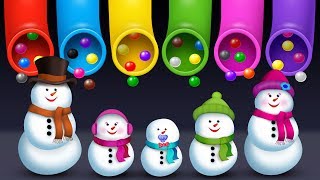 The Finger Family Snowman Family Nursery Rhyme | Christmas Finger Family Songs