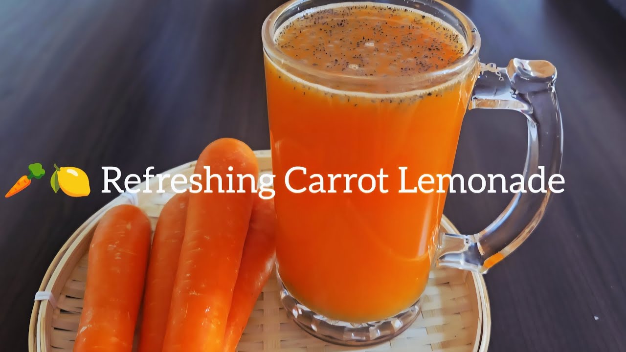 🥕🍋Refreshing carrot lemonade to beat the heat!🧡