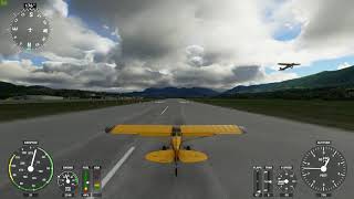 Microsoft Flight Simulator Final Approach To Aix Les Bains.