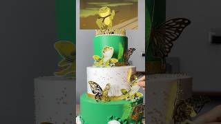 The Princess and the Frog cake 🐸 👸 #cake #londoncakedesigner #cakedesign #cakedecorating
