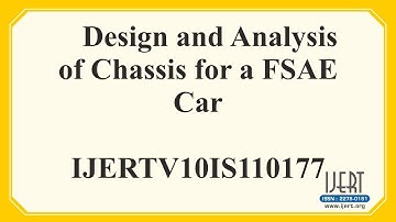 Design and Analysis of Chassis for a FSAE Car