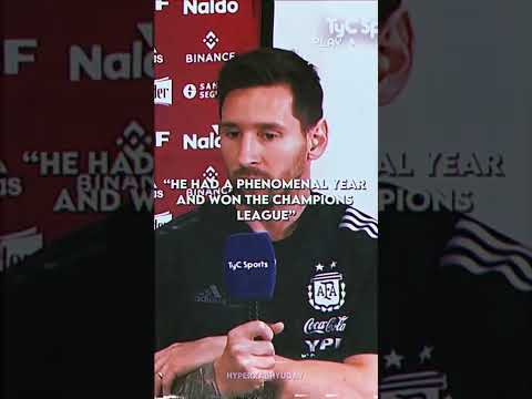 Messi Reveals His 2022 Ballon D Or Winner 