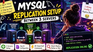 MySQL Group Replication Setup Step By Step 💻 | Single Primary Mode | GTID Replication #replication