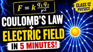Coulombs Law and Electric field explained | Class 12th physics made easy