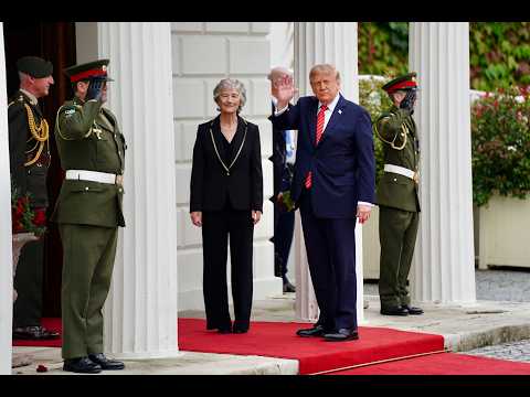 Trump Lands in Dublin, Talks Trade Deficits, Unified Ireland
