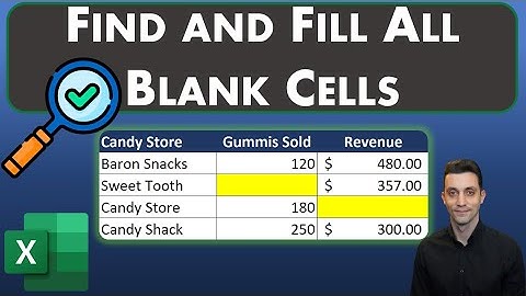Excel Tips - Find and Fill All Blank Cells