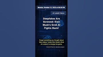 🧐👉 Deepfakes Are Screwed: Elon Musk