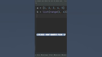 Create lists with range in Python #pythonforbeginners #pythontutorial