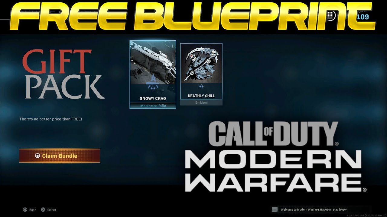 Modern Warfare How To Get Free Blueprints From Gift Bundles That Are Not In The Store Youtube