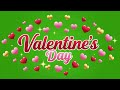Valentine’s Day Text Animation Green Screen | Love Hearts VFX