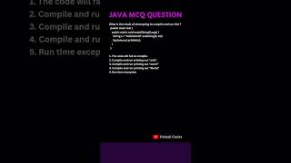 Java MCQ-34 | Pahadi Coder #pahadicoder #coding #javacodinginterviewquestions #javamcq