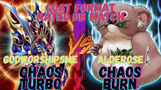 Yu-Gi-Oh! Dueling Book Rated Goat Format - Chaos Burn VS. Chaos Turbo  #goatformat​