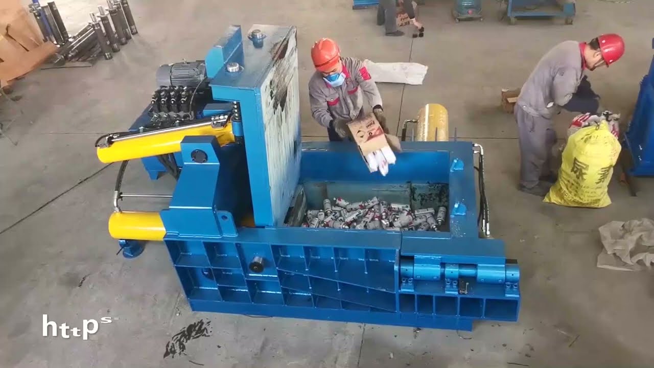 Waste cans baler machine for sale, Aluminum cans compactor, Steel can