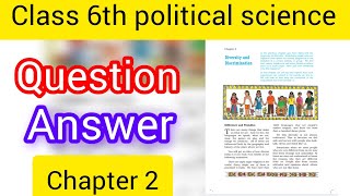 Diversity and Discrimination class 6th civics Question answer|| class 6th civics chapter 2 || jKBOSE