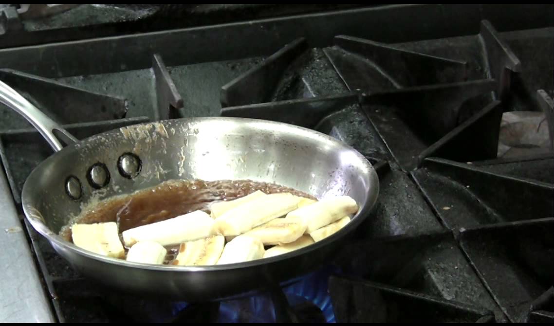 Cooking Banana Flambé YouTube