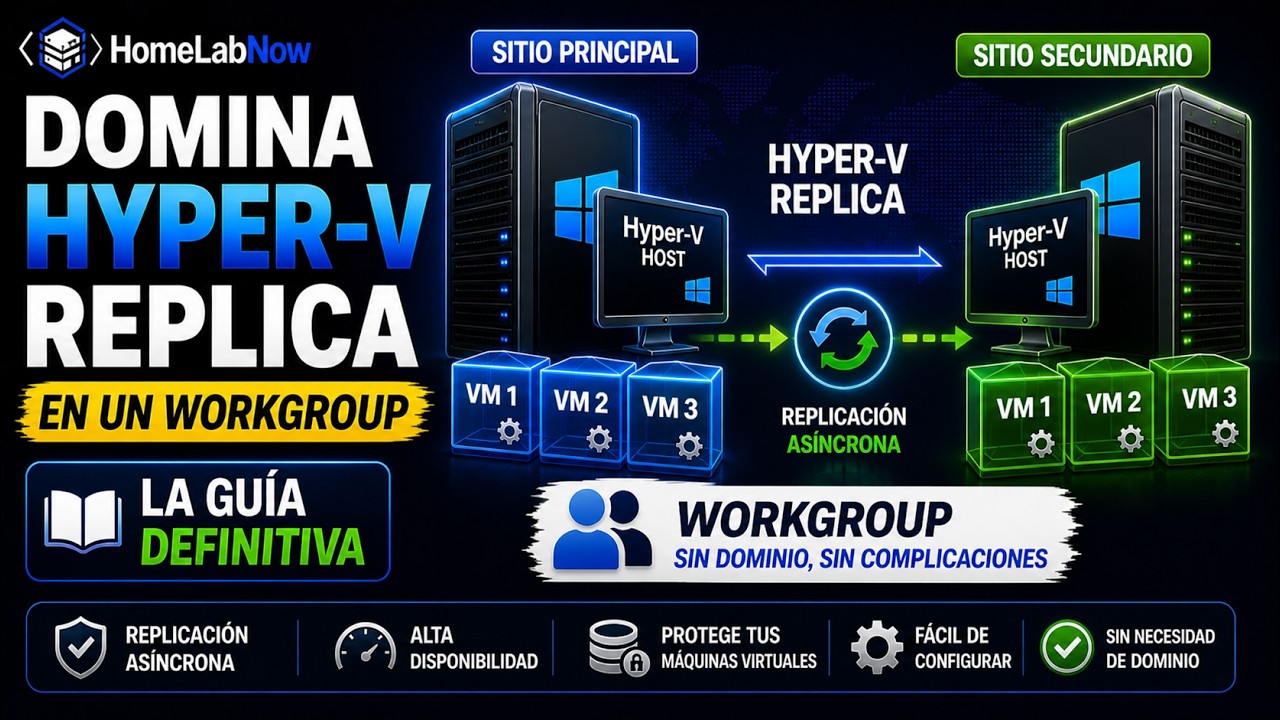 Domina Hyper-V Replica en un Workgroup: La guía definitiva