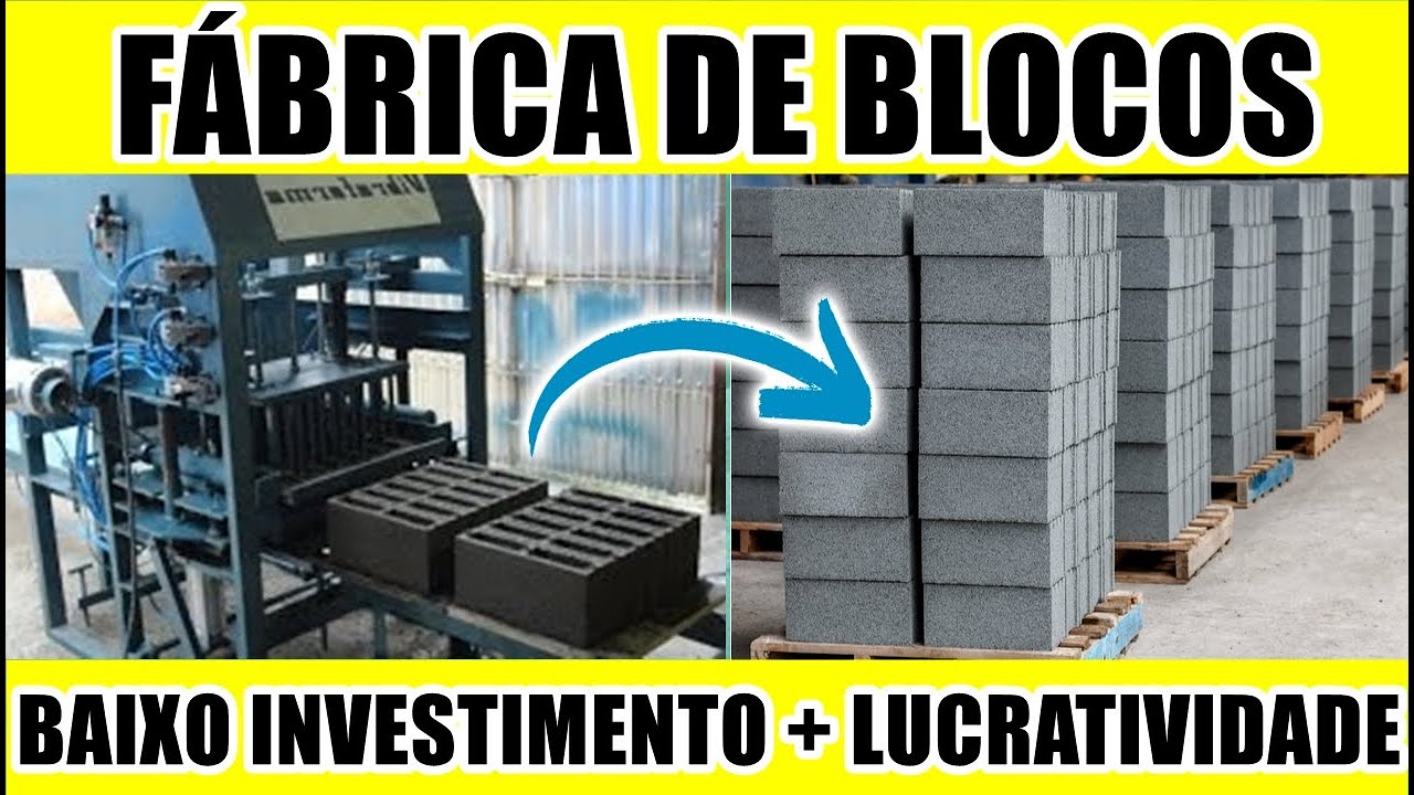 COMO MONTAR UMA FÁBRICA DE BLOCOS DE CONCRETO!