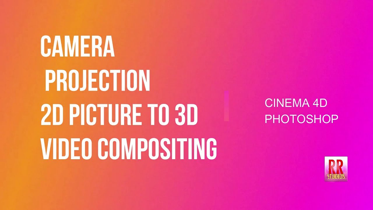 Camera Projection 2D Picture to 3D Compositing with Photoshop - YouTube