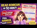 Learn Korean Alphabet | Complete Hangul Chart with Pronunciation (Beginner Friendly)#annyeongverse