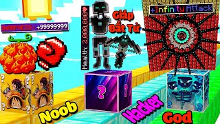 Vua Kiếm Đánh Bại Giáp Bất Tử Và Nắm Đấm Anime Mạnh Nhất ?? Mini Game God Vs God Vs God Lucky Block