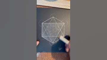 The Octahedron Platonic Solid from Metatron’s Cube. #natureofflowers  #howtodraw  #octahedron