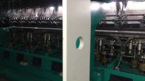 Working Video OF Karl Mayer ML 45S Raschel Knitting machine