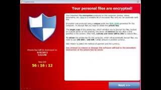 Cryptolocker Virus Alert