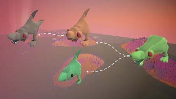 Island evolution: diverging paths (🧬Evolution Simulated #6)