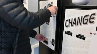 Standard Change maker accepts fake money in the laundromat