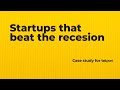 Startups that beat the recession  case study for tekpon  alexandru stan x cristian dina