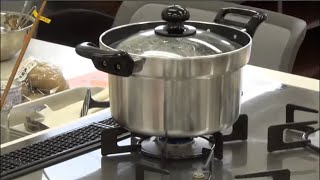 炊飯鍋でガスコンロを使ってご飯を炊いてみよう♪電気炊飯器よりも早く炊けて美味しいよ＾＾