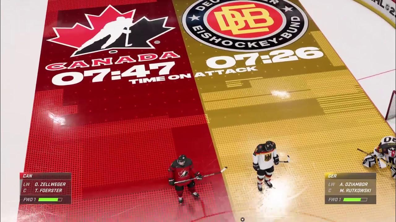 NHL 23 World Juniors Canada VS Germany YouTube