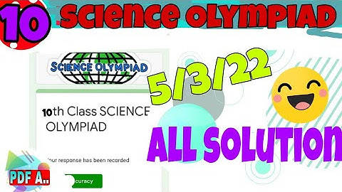 10th PSEB science Olympiad answers 5 March 2022 |pseb science Olympiad class 10 solution